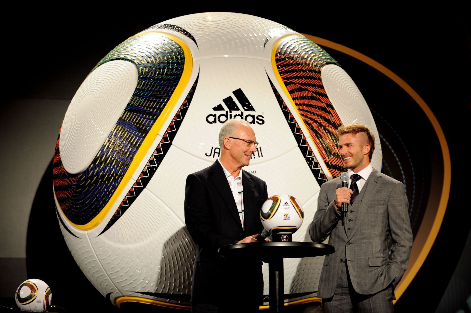 Franz Beckenbauer with David Beckham