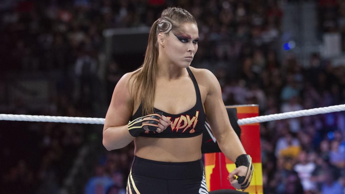 Ronda Rousey was last seen in WWE at WrestleMania 35