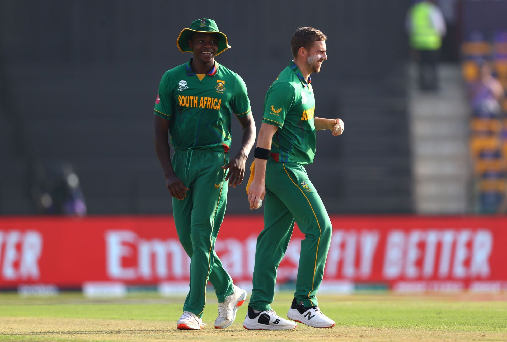 Kagiso Rabada and Anrich Nortje. Pic: Getty Images