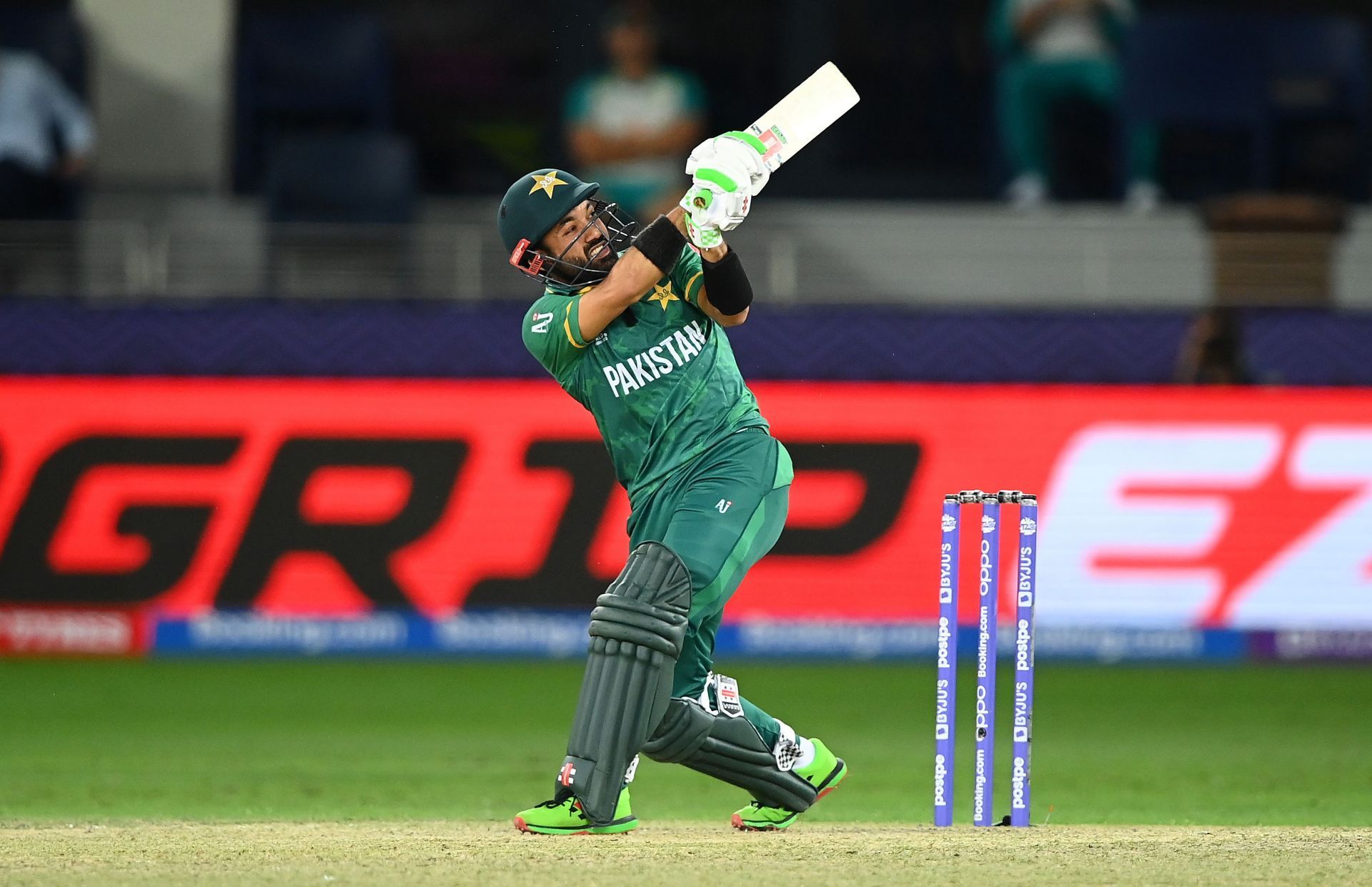 Mohammad Rizwan bats during the semi-final against Australia. Pic: Getty Images