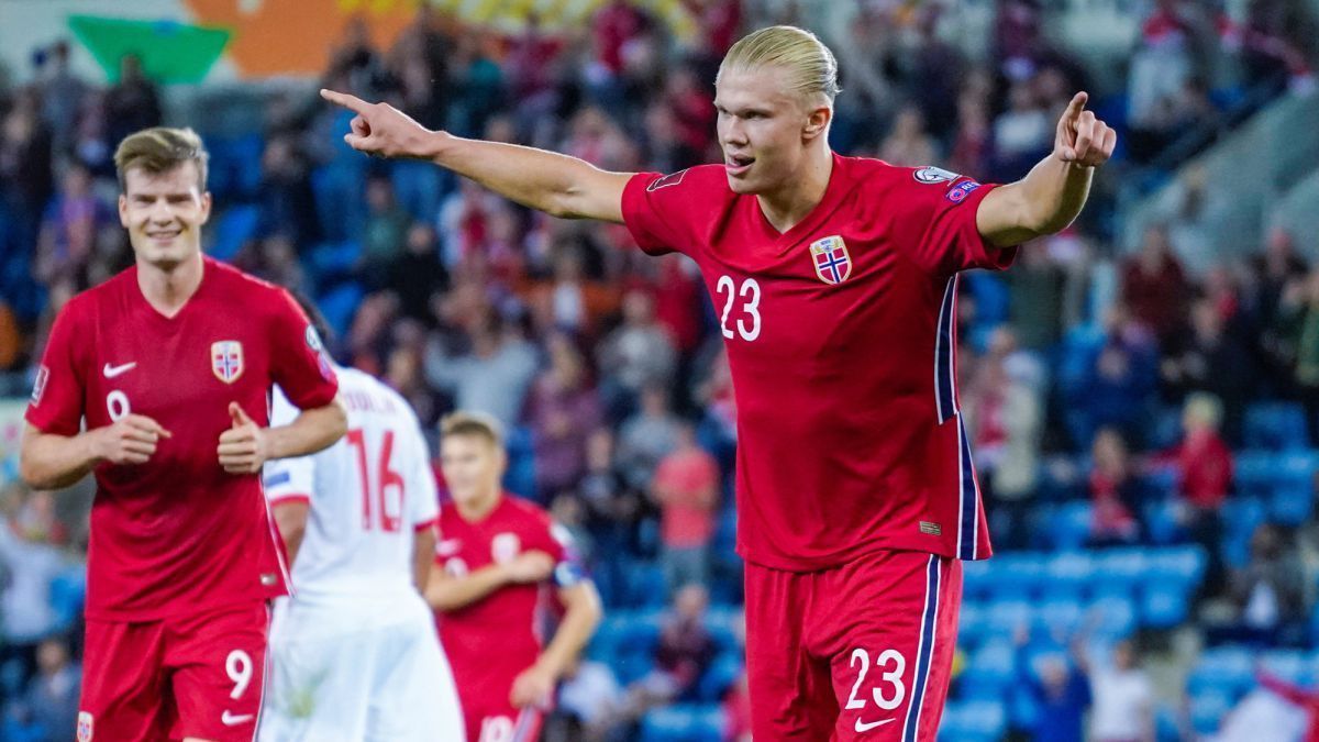 Haaland struck two hat-tricks for Norway in a space of 11 months!