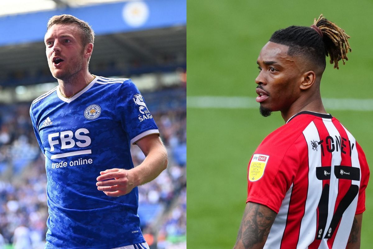Jamie Vardy and Ivan Toney have been caught offside 12 times this season