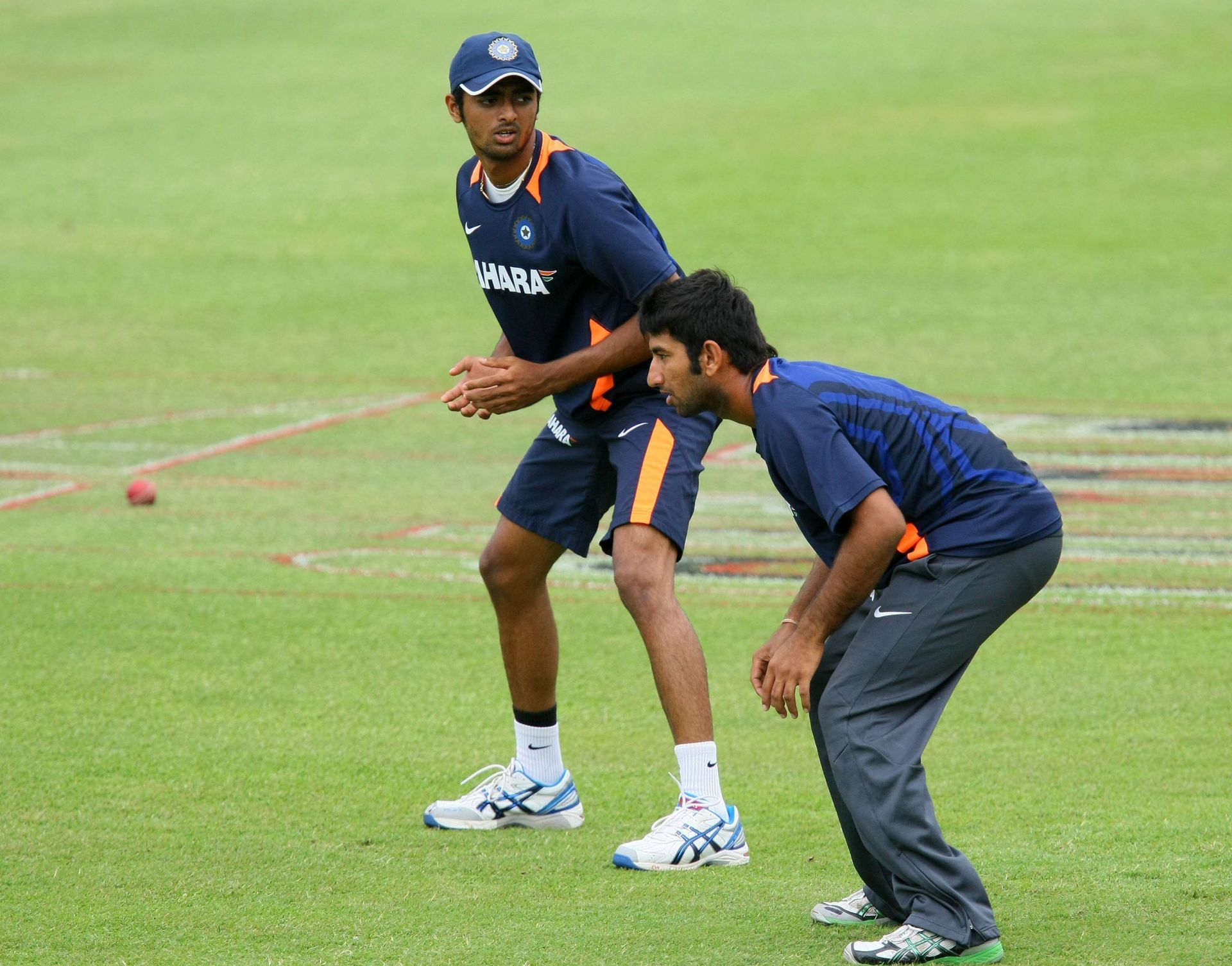 Jaydev Unadkat in action during an India training session