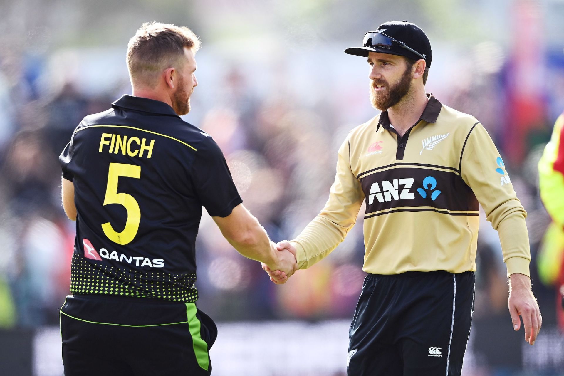 Aaron Finch and Kane Williamson. (Credits: Twitter)