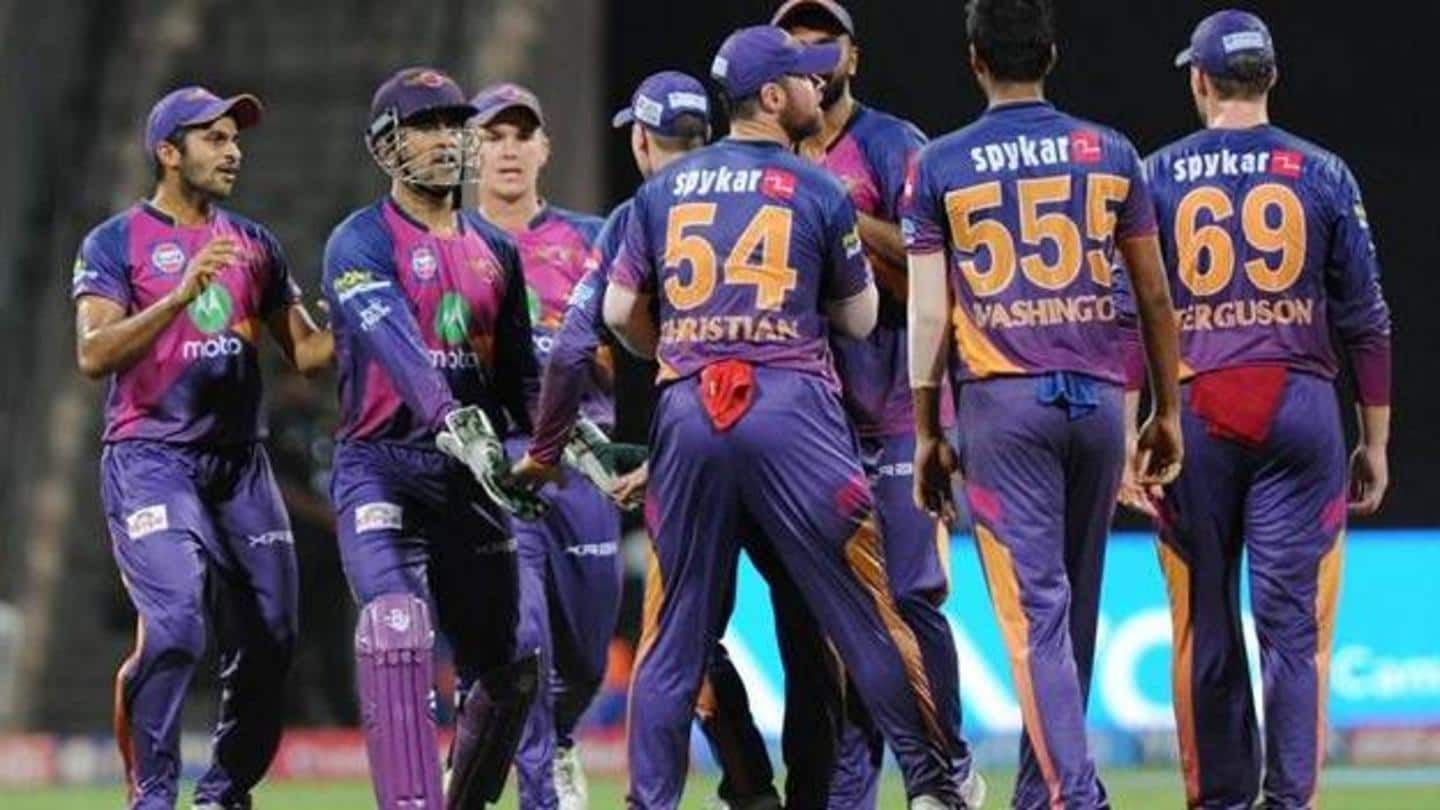 The RPSG Group-owned Pune franchise took part in IPL 2016 and 2017.
