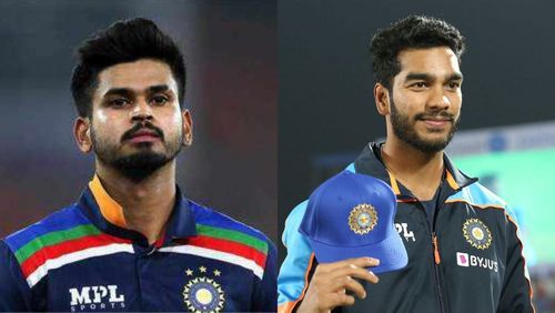 Dinesh Karthik backs Shreyas and Venkatesh Iyer (R).