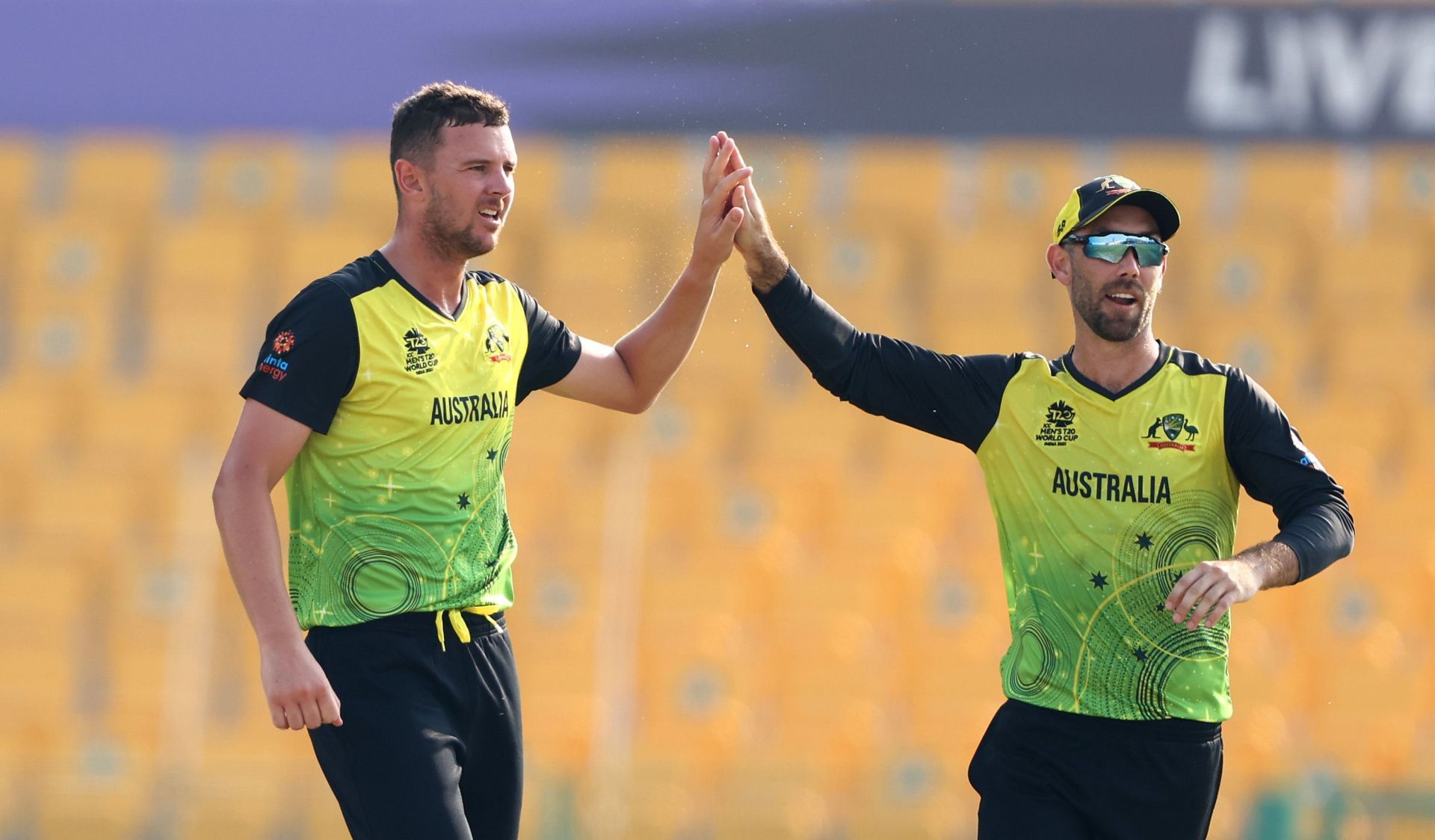 Australian pacer Josh Hazlewood (left). Pic: Getty Images