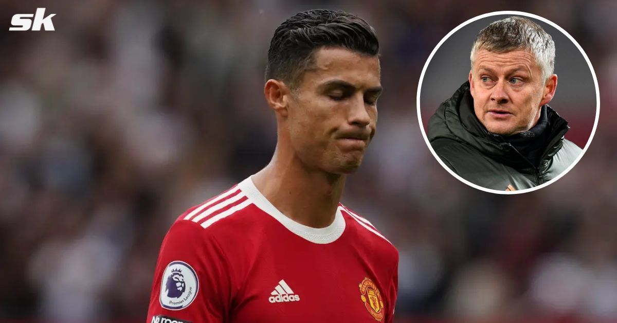 Cristiano Ronaldo sends message to Ole Gunnar Solksjaer (inset)