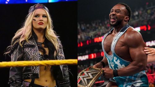 WWE Superstar Toni Storm and WWE Champion Big E