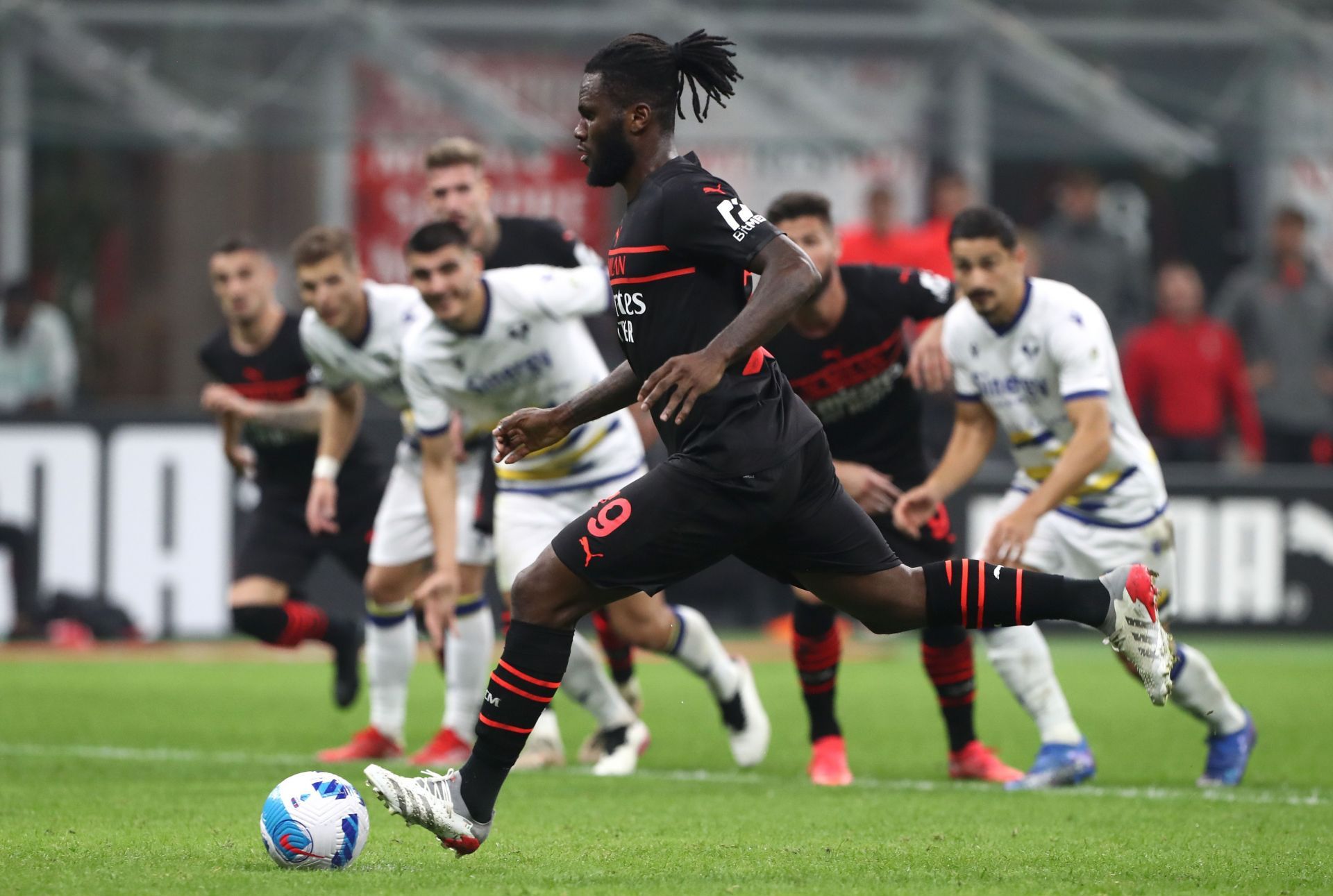 Kessie in action for AC Milan