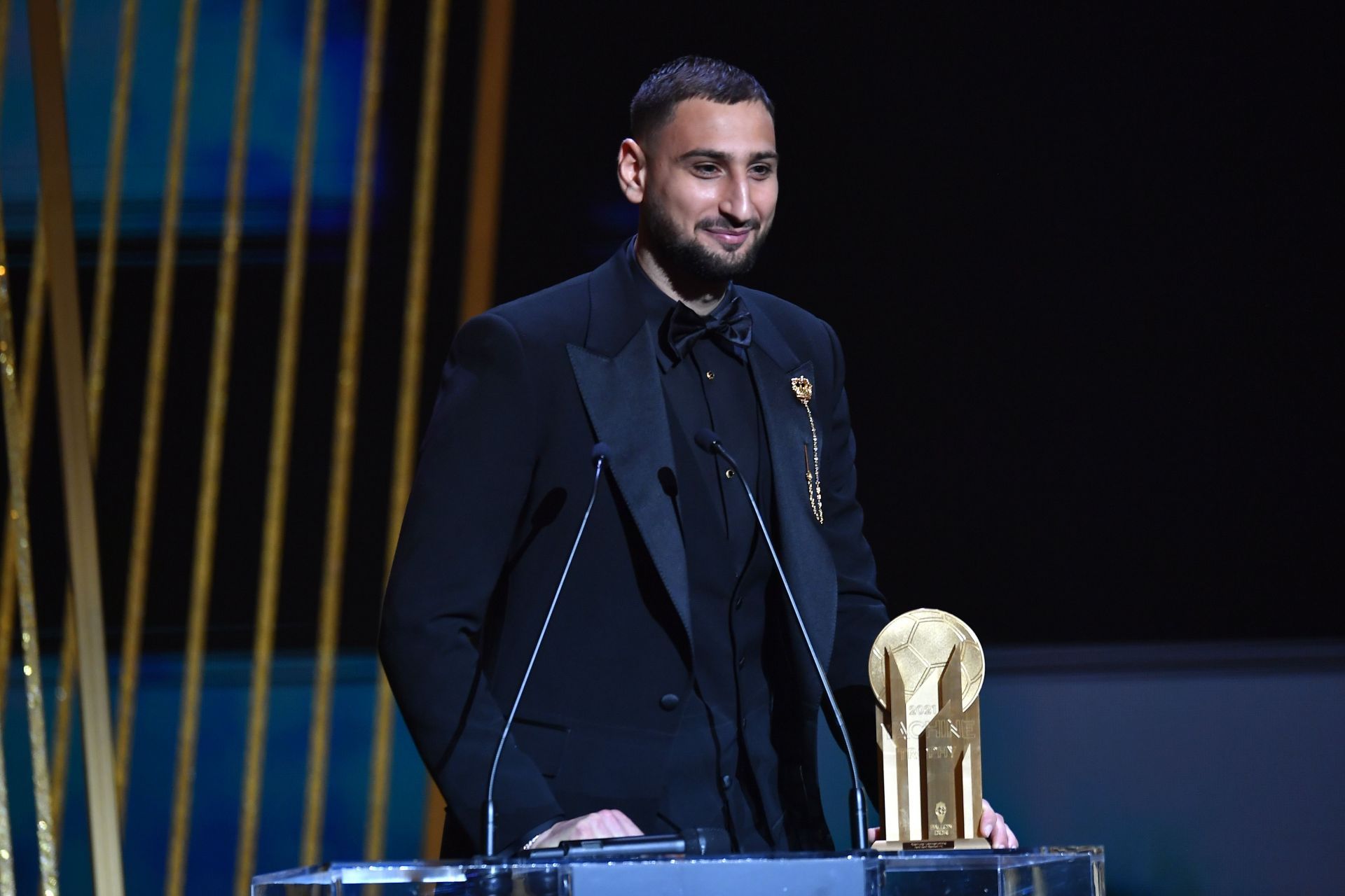 Gianluigi Donnarumma won the Yashin trophy at the 2021 Ballon d&#039;Or ceremony.