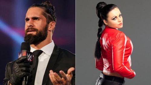 Seth Rollins (left); Aksana (right)