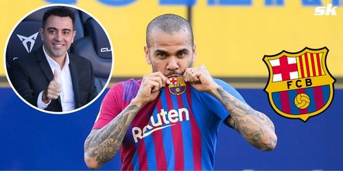 Dani Alves was recently unveiled as a Barcelona player