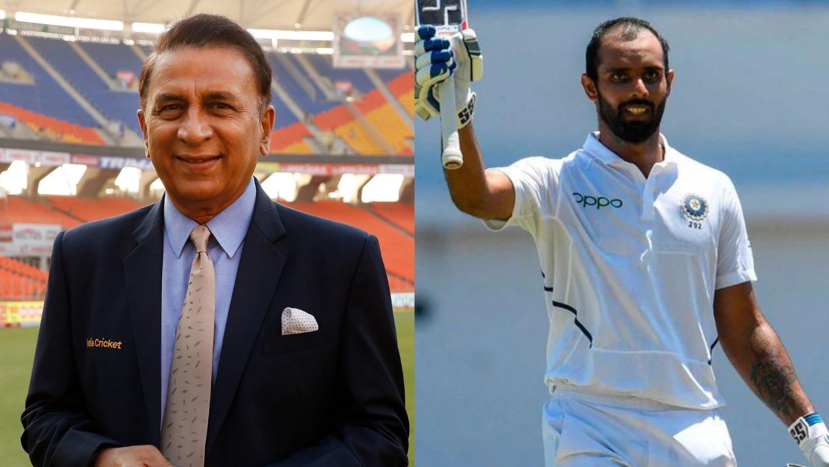 Sunil Gavaskar (L) opines on Hanuma Vihari&#039;s snub.