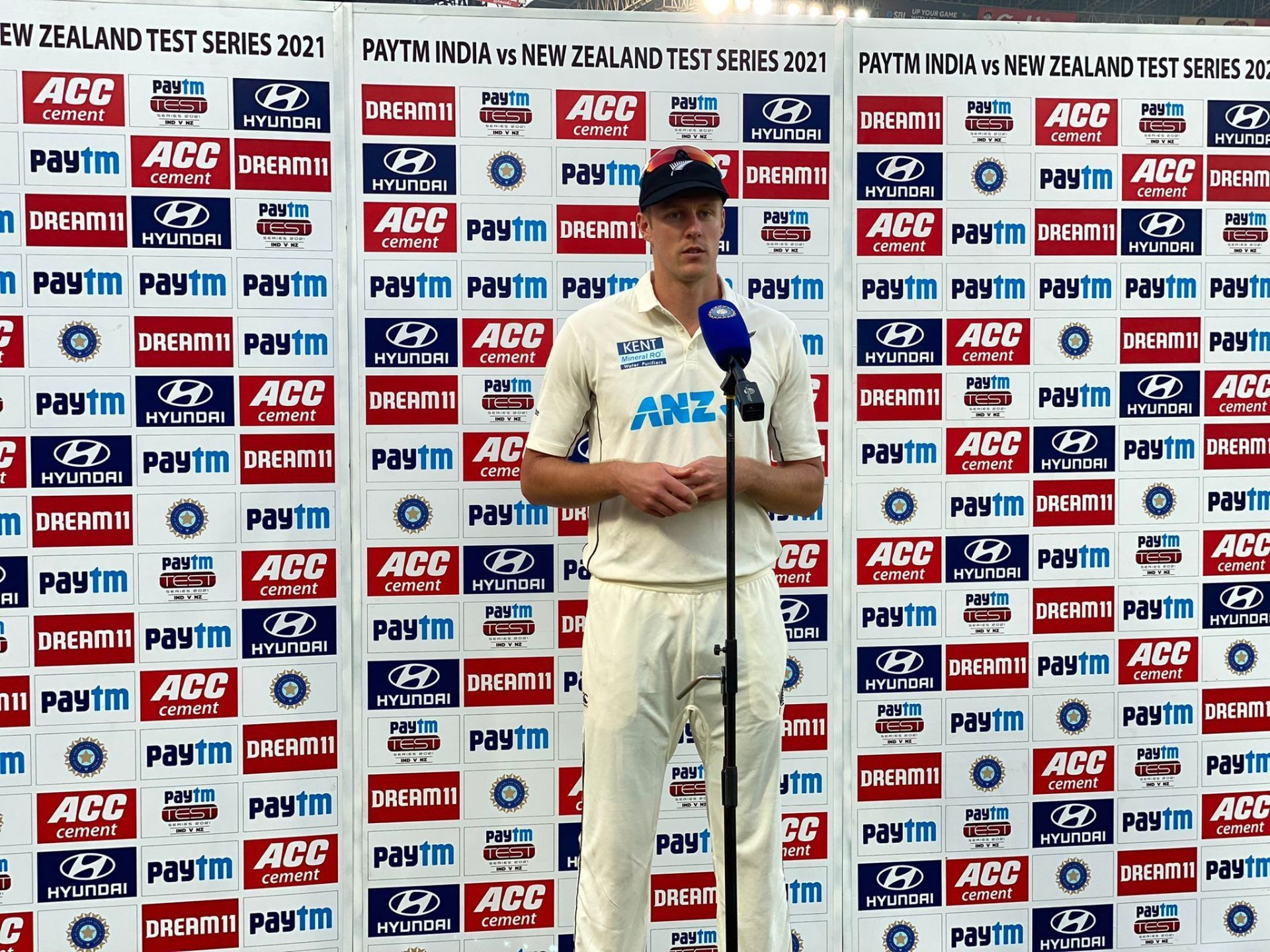 Kyle Jamieson was the pick of the bowlers for New Zealand on day 1 of the first Test (Credit: BCCI)
