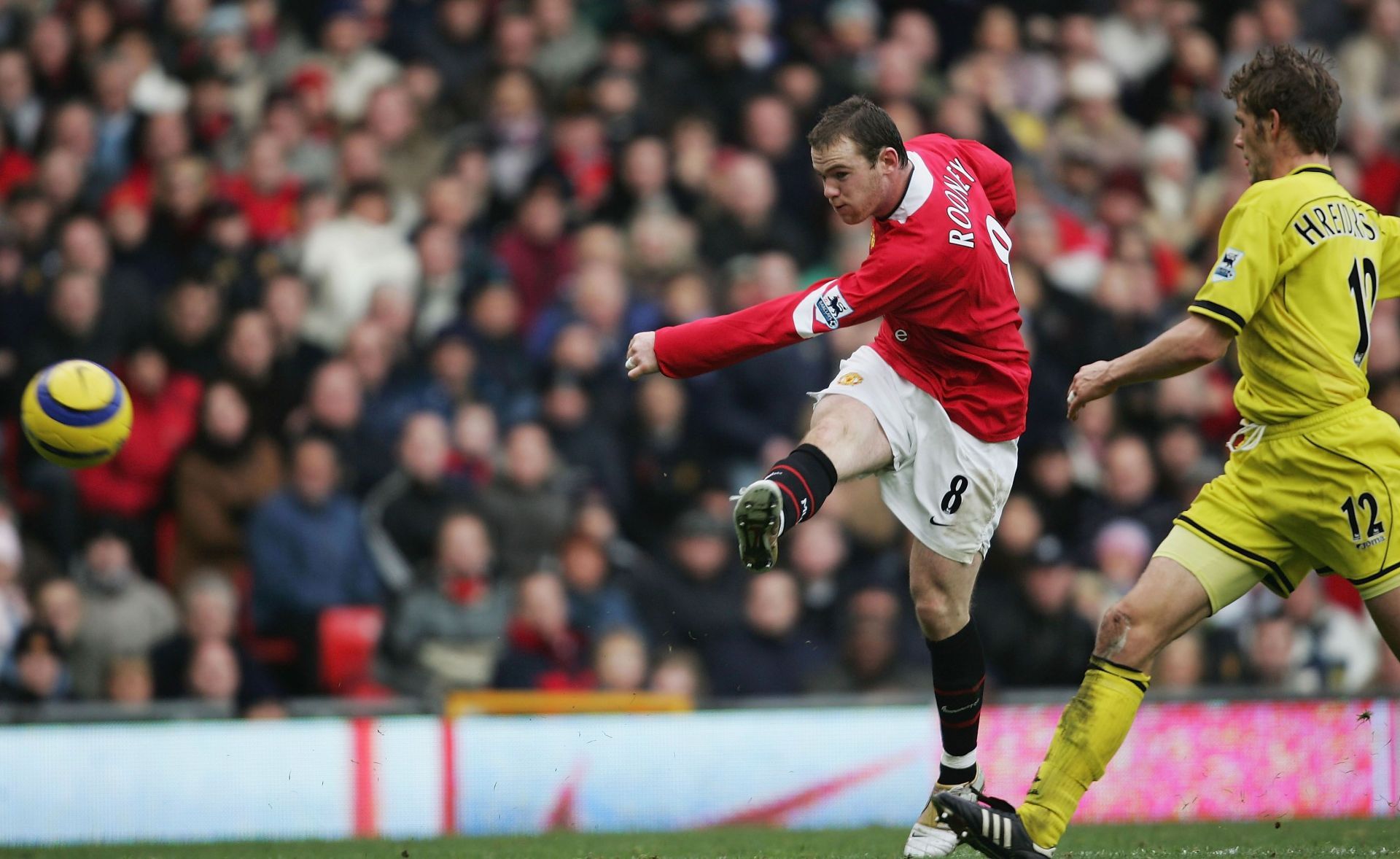Wayne Rooney (#8) was the second player to win the Golden Boy award.