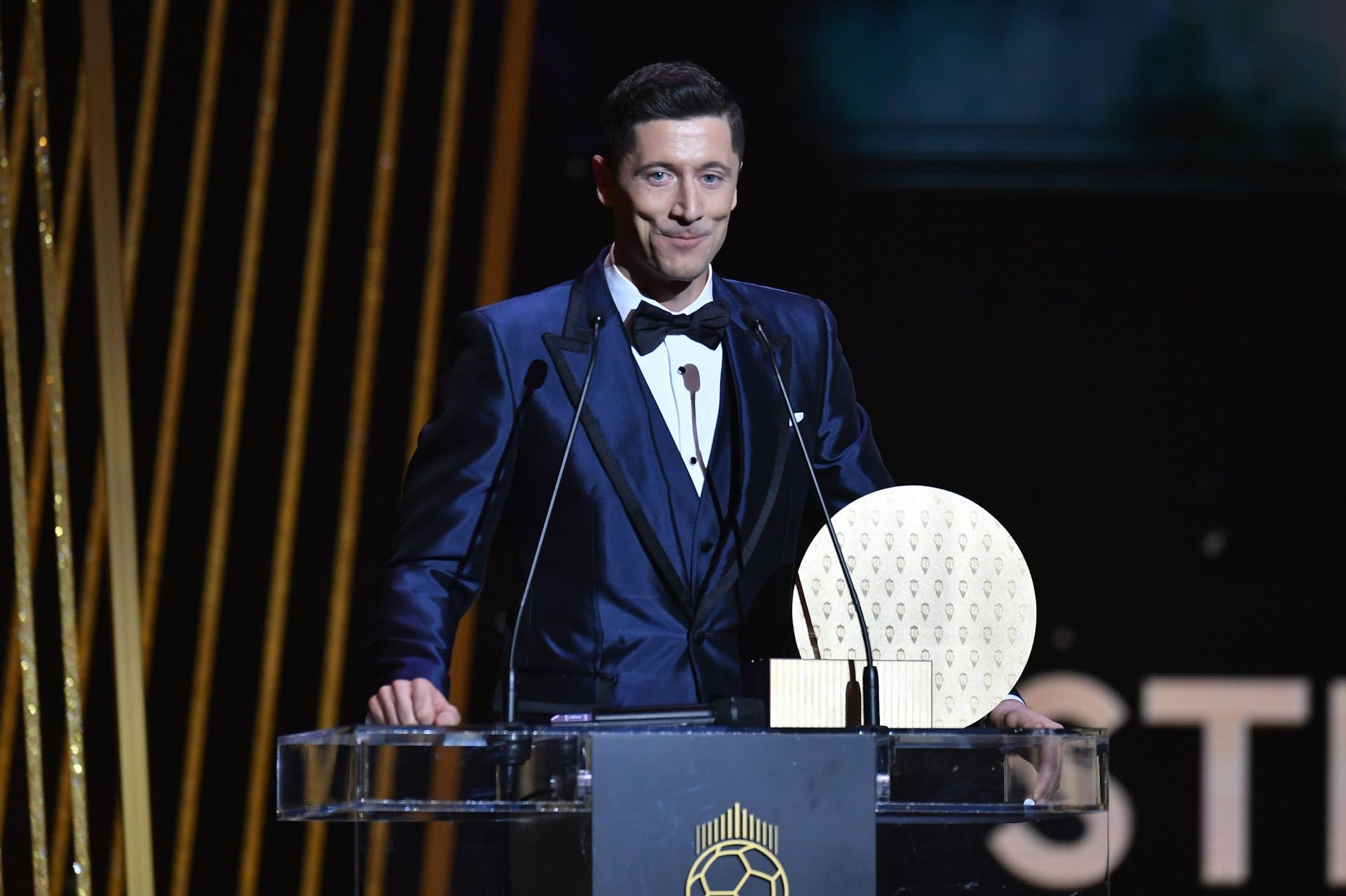 Robert Lewandowski at the 2021 Ballon d&#039;Or Ceremony