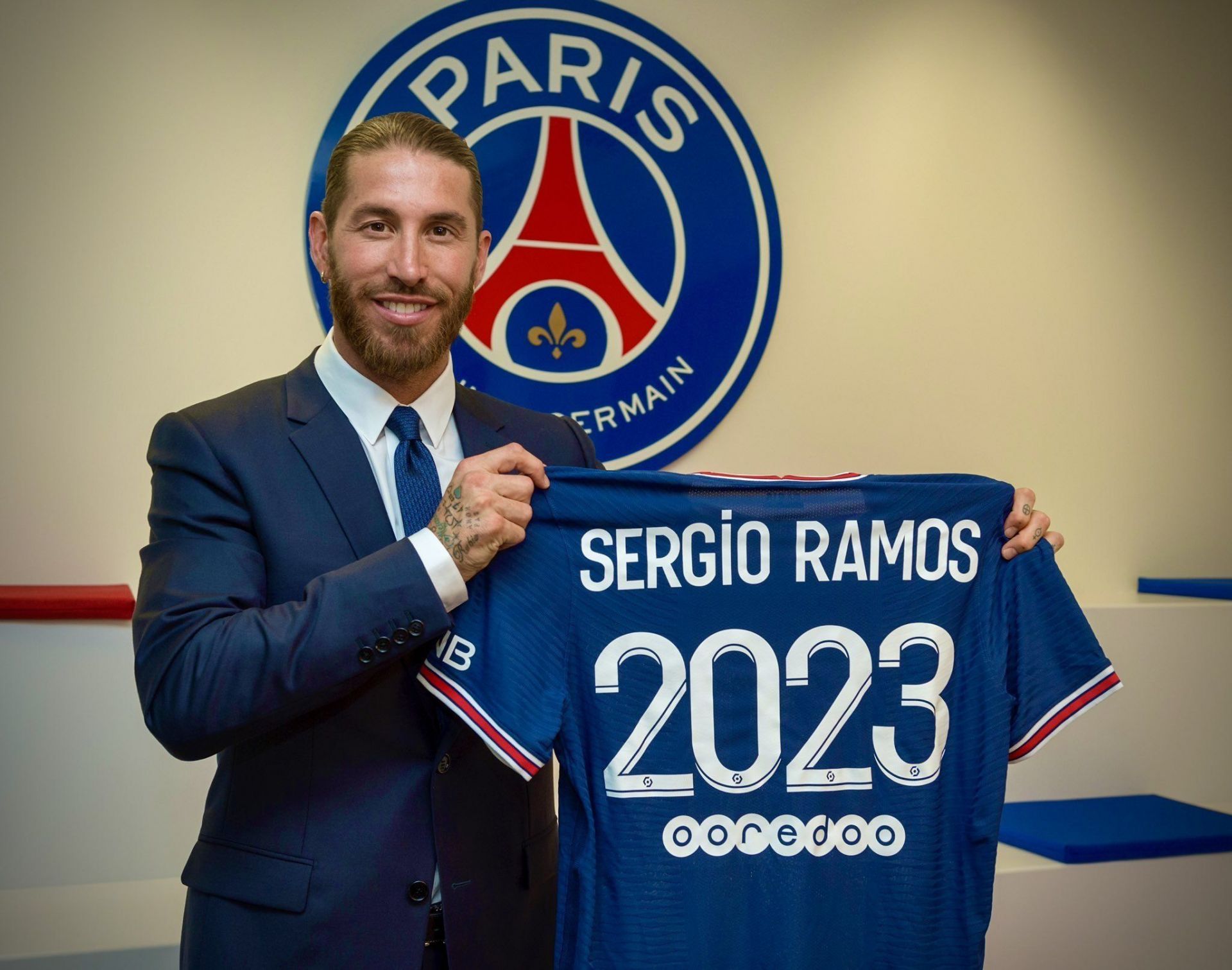 PSG signed the Spanish centre-back Sergio Ramos on a free this summer