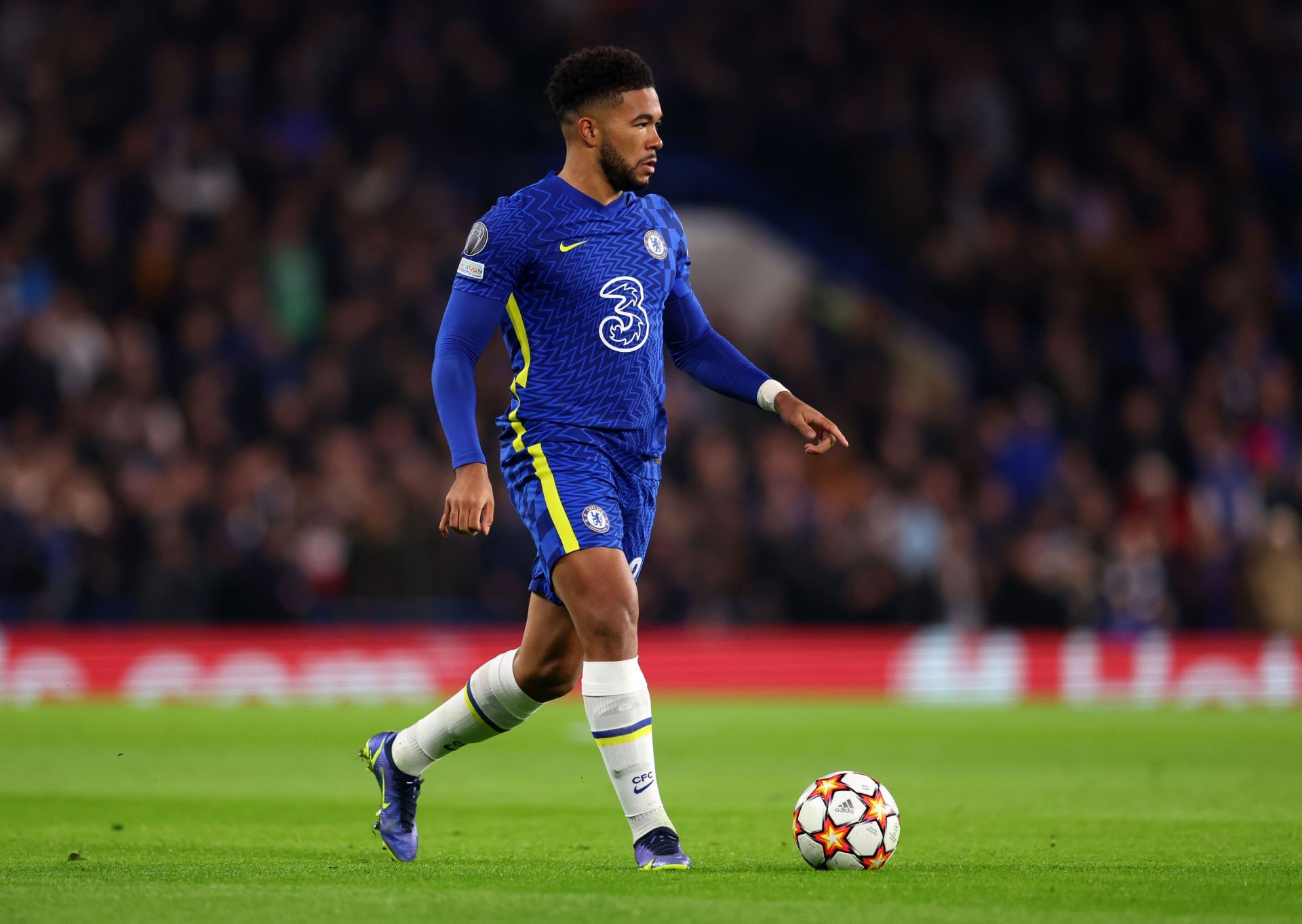 Reece James in action for Chelsea