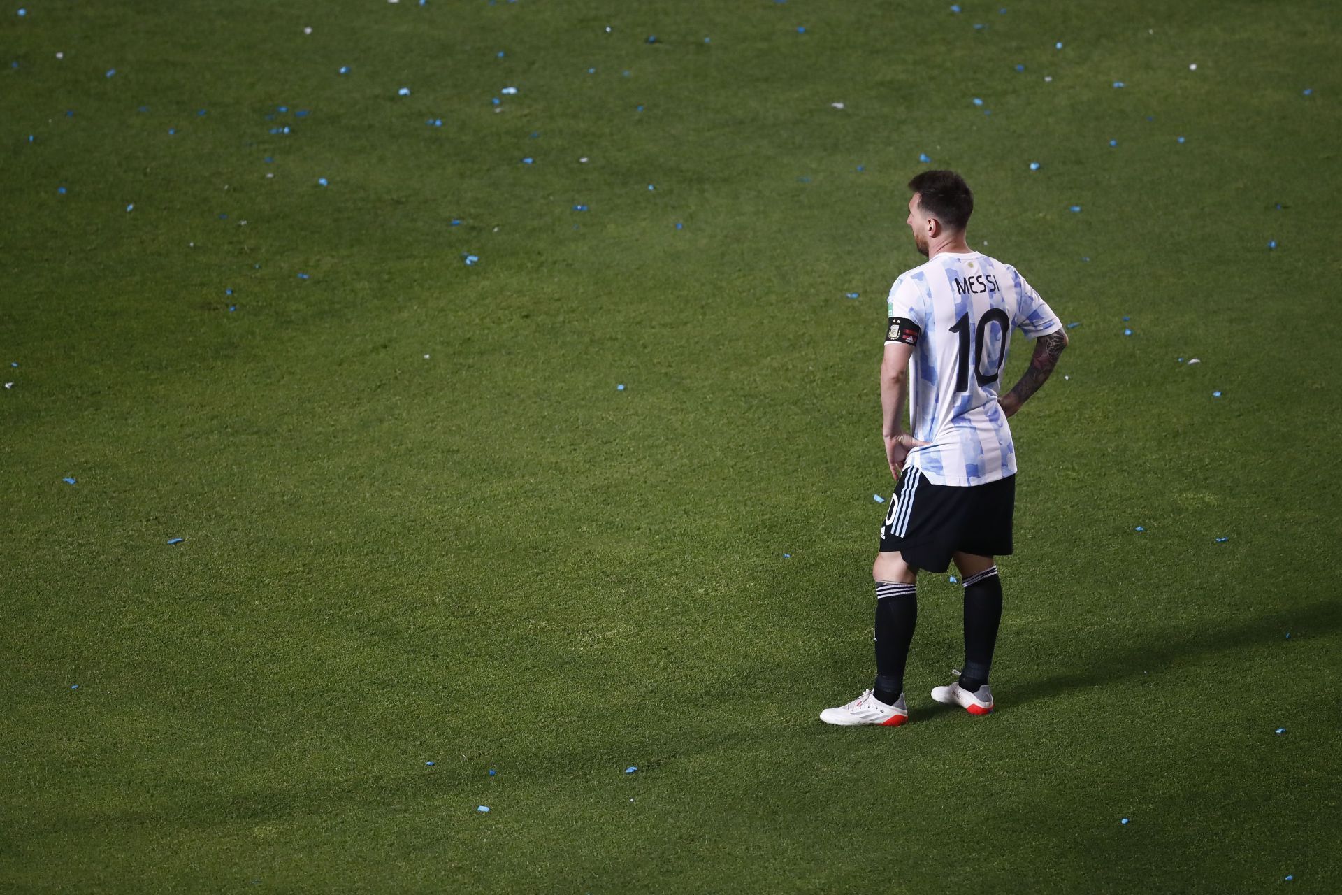 Lionel Messi for Argentina vs Brazil - FIFA World Cup Qatar 2022 Qualifier