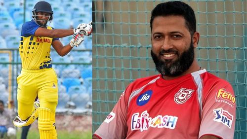 Shahrukh Khan (L, PC: ESPN) and Wasim Jaffer.