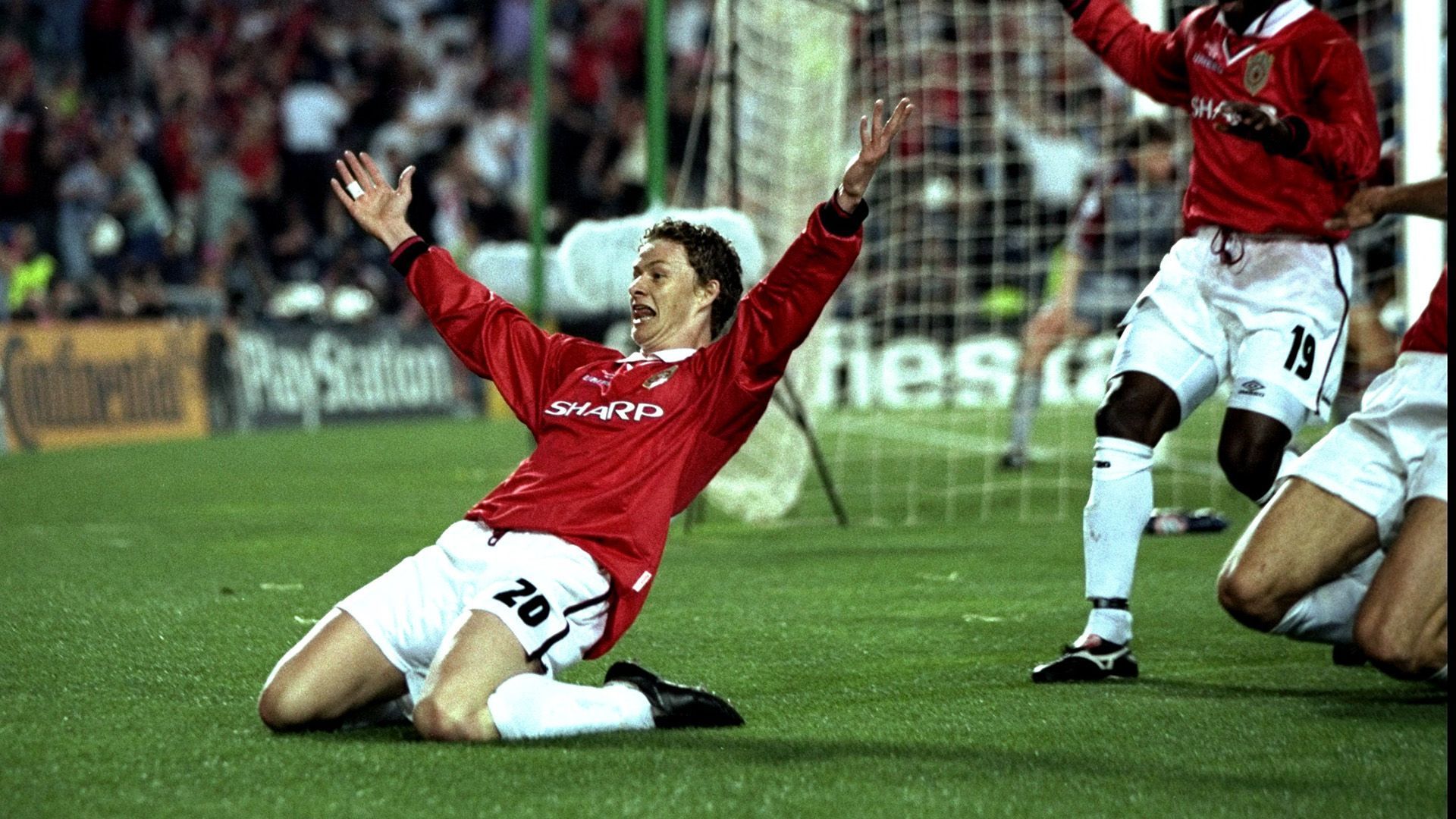 Solskjaer, after scoring the historic treble winner in 1999