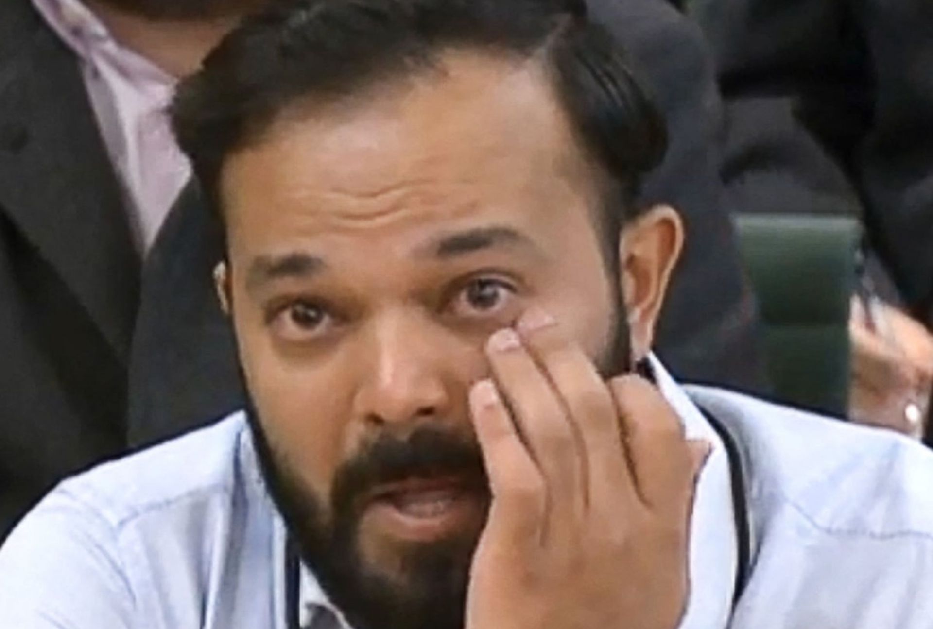 Azeem Rafiq was in tears while revealing disturbing incidents at the hearing. (Pic credits: The Guardian)