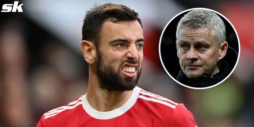 Bruno Fernandes stands behind Solskjaer despite an array of lackluster performances (Image via Sportskeeda)