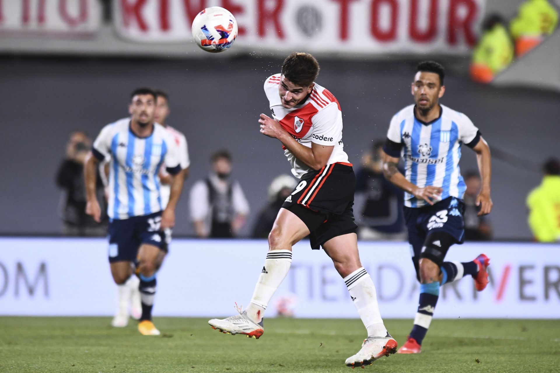 Julian Alvarez in action for River Plate