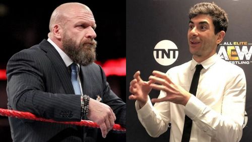 WWE EVP Triple H and AEW CEO Tony Khan