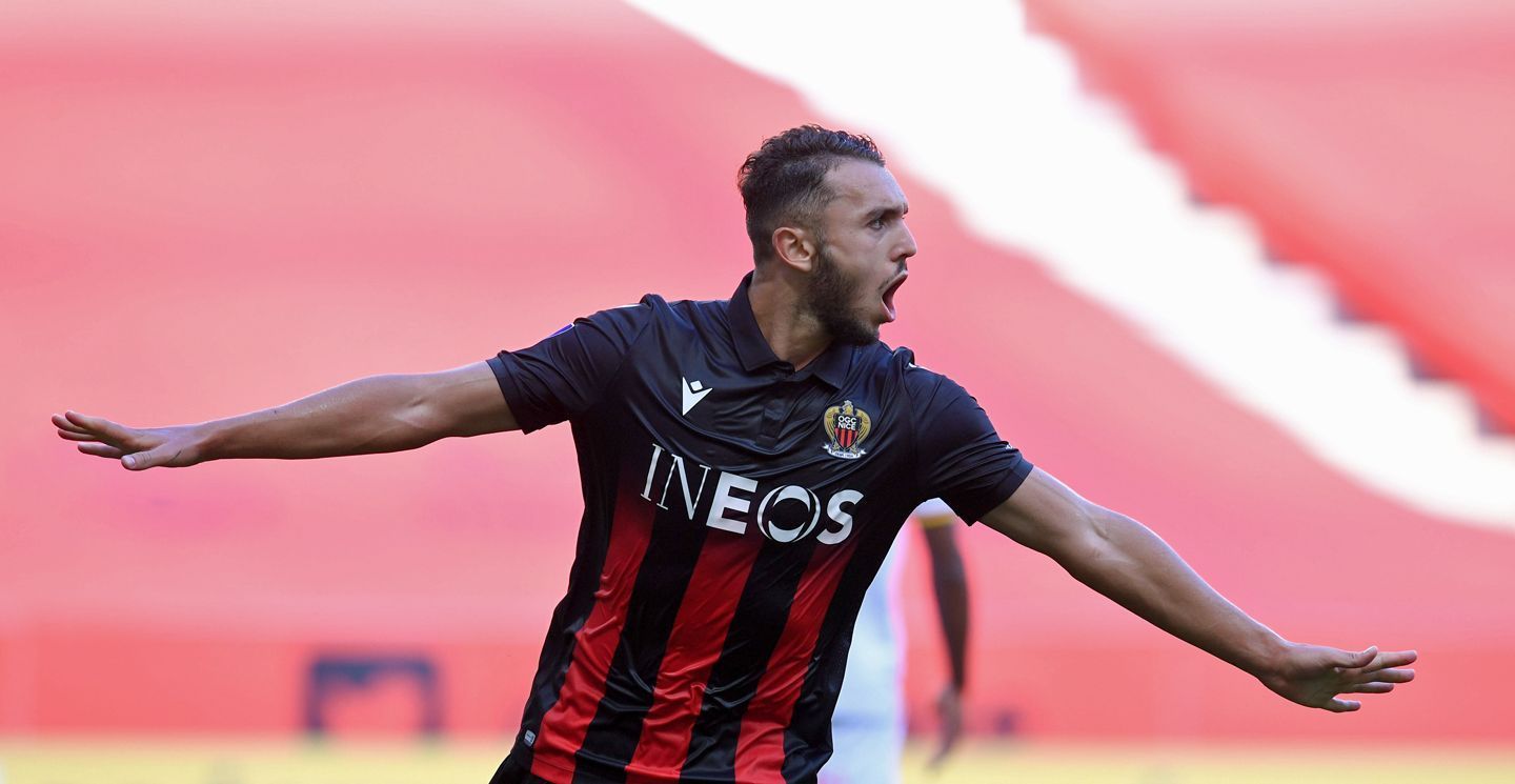 The striker is connecting the dots for Nice in the French top flight this term.