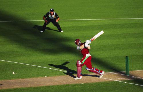 Xavier Marshall batting for the West Indies against New Zealand in a Twenty20 International.