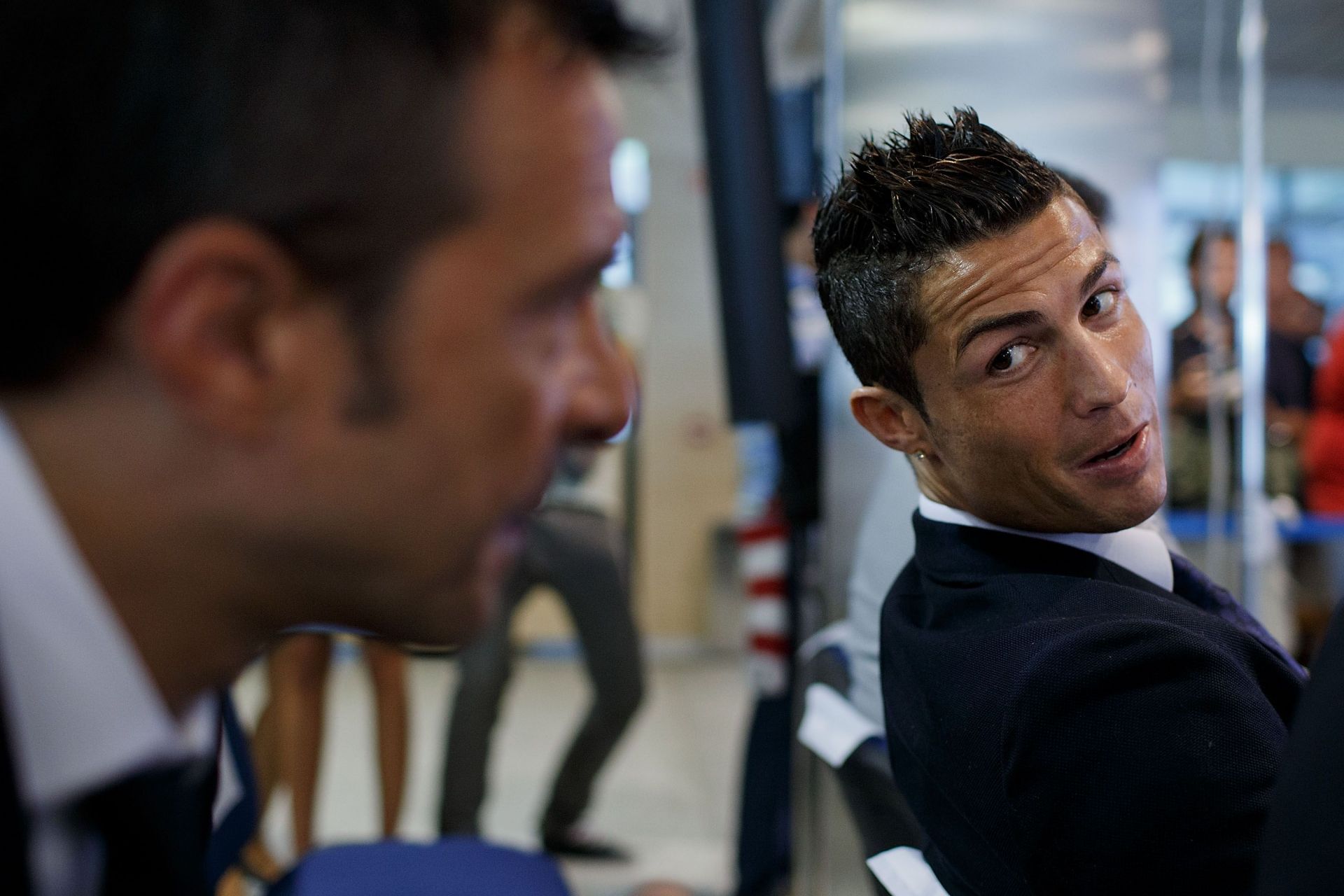 Jorge Mendes (left) with Cristiano Ronaldo