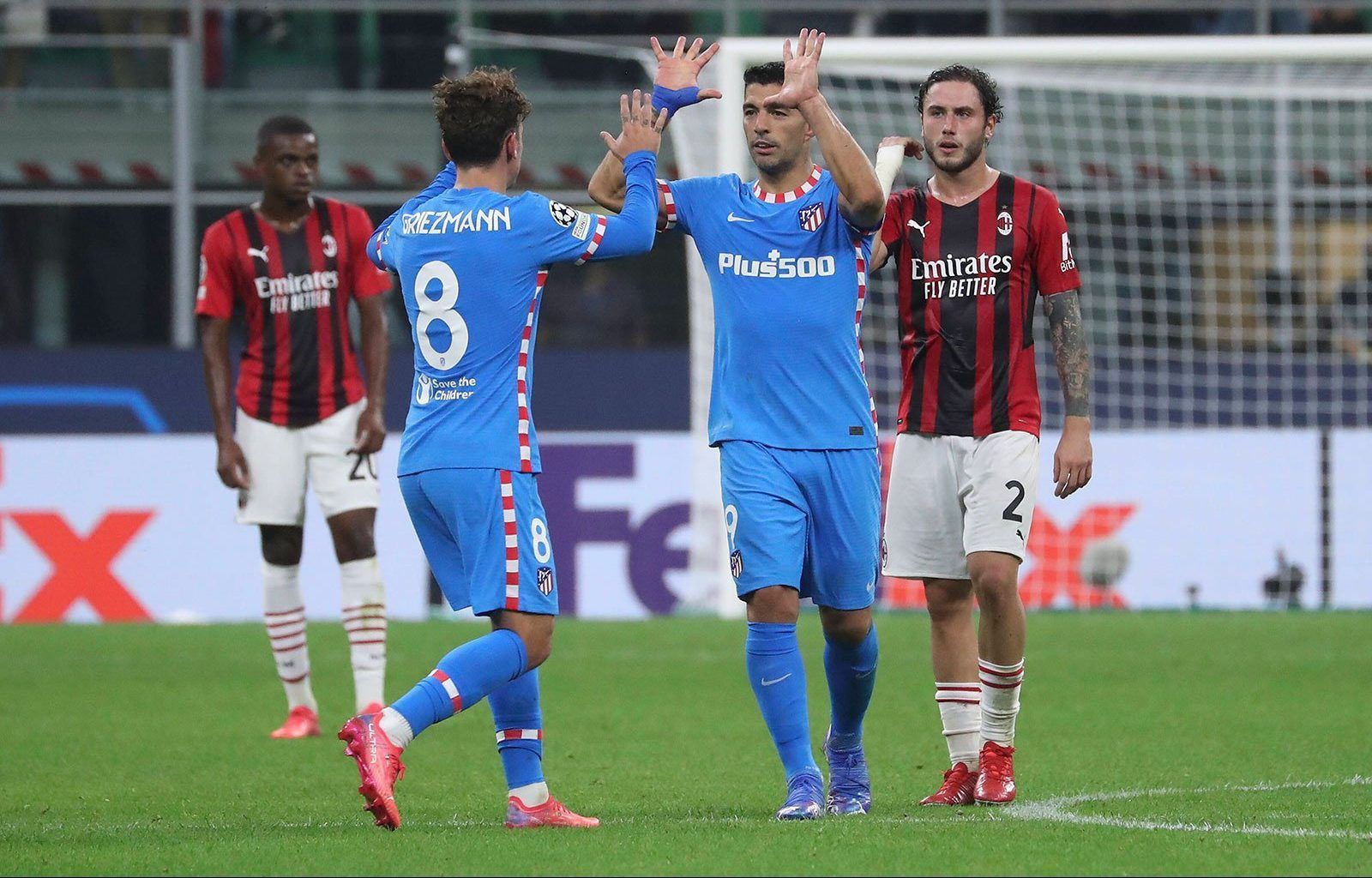 AC Milan were defeated 2-1 by Atletico Madrid in their first meeting of the season.