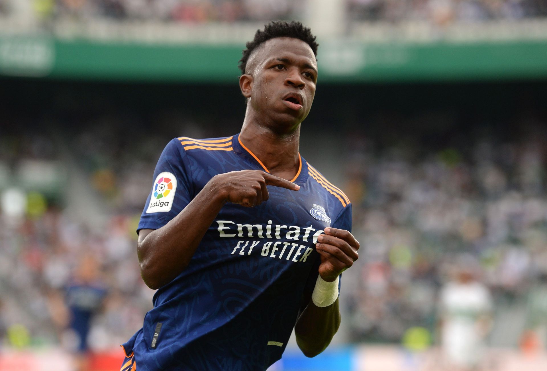 Vinicius Junior after scoring against Elche