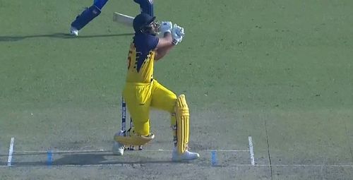 Shahrukh Khan smashes a last-ball six to lead Tamil Nadu to consecutive SMAT titles [Image- Screengrab]