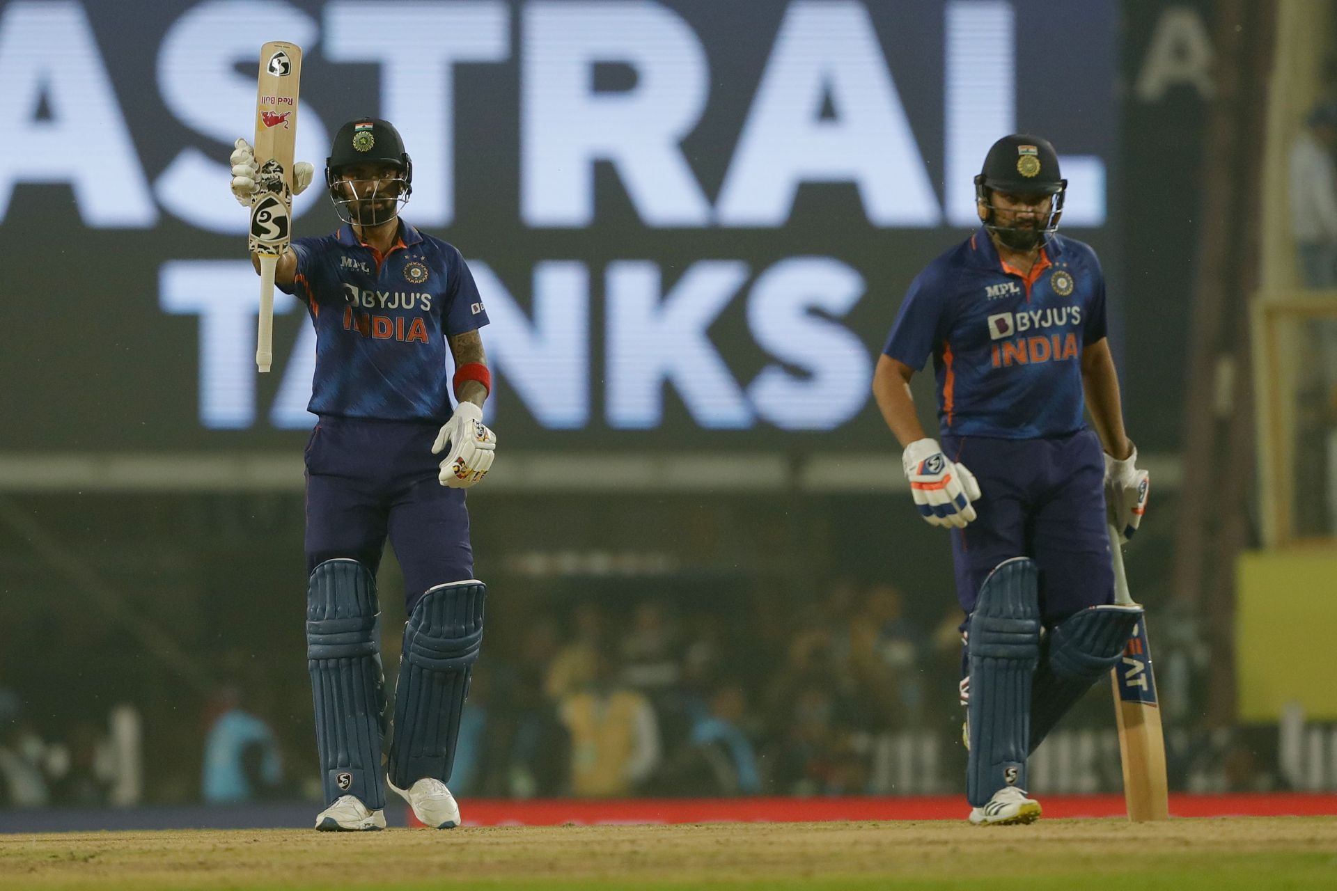 KL Rahul and Rohit Sharma shared 117 runs for the opening wicket in the third T20I against New Zealand (PC: BCCI TV)