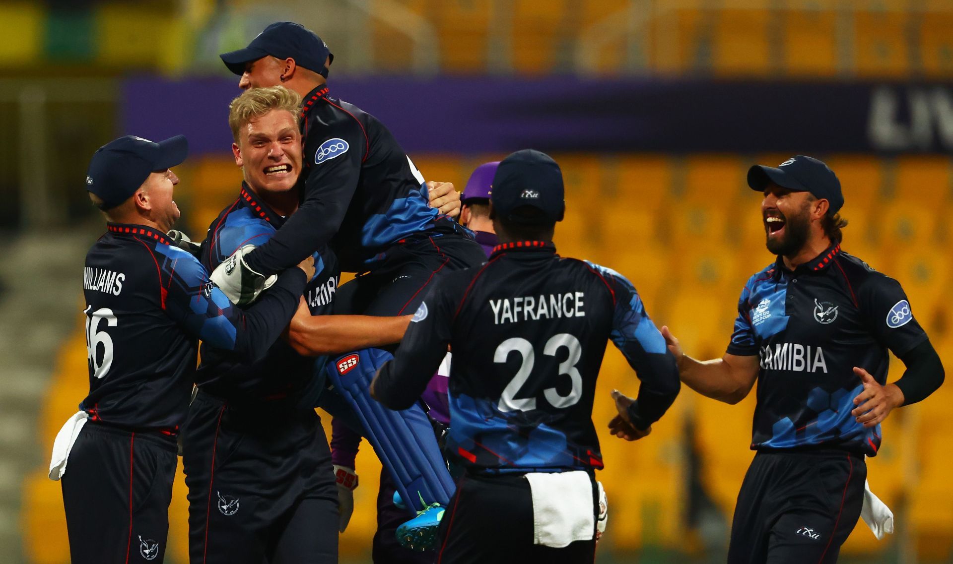 Namibia cricket team. Pic: Getty Images