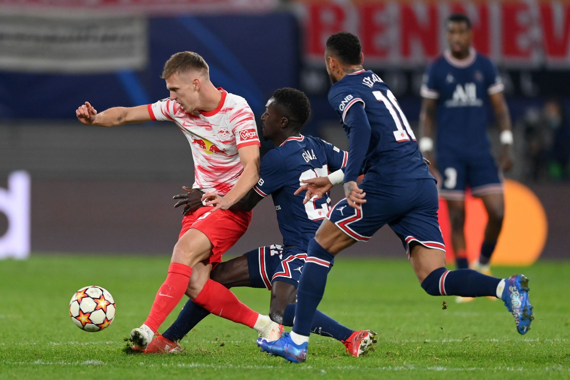 Dani Olmo in action for RB Leipzig