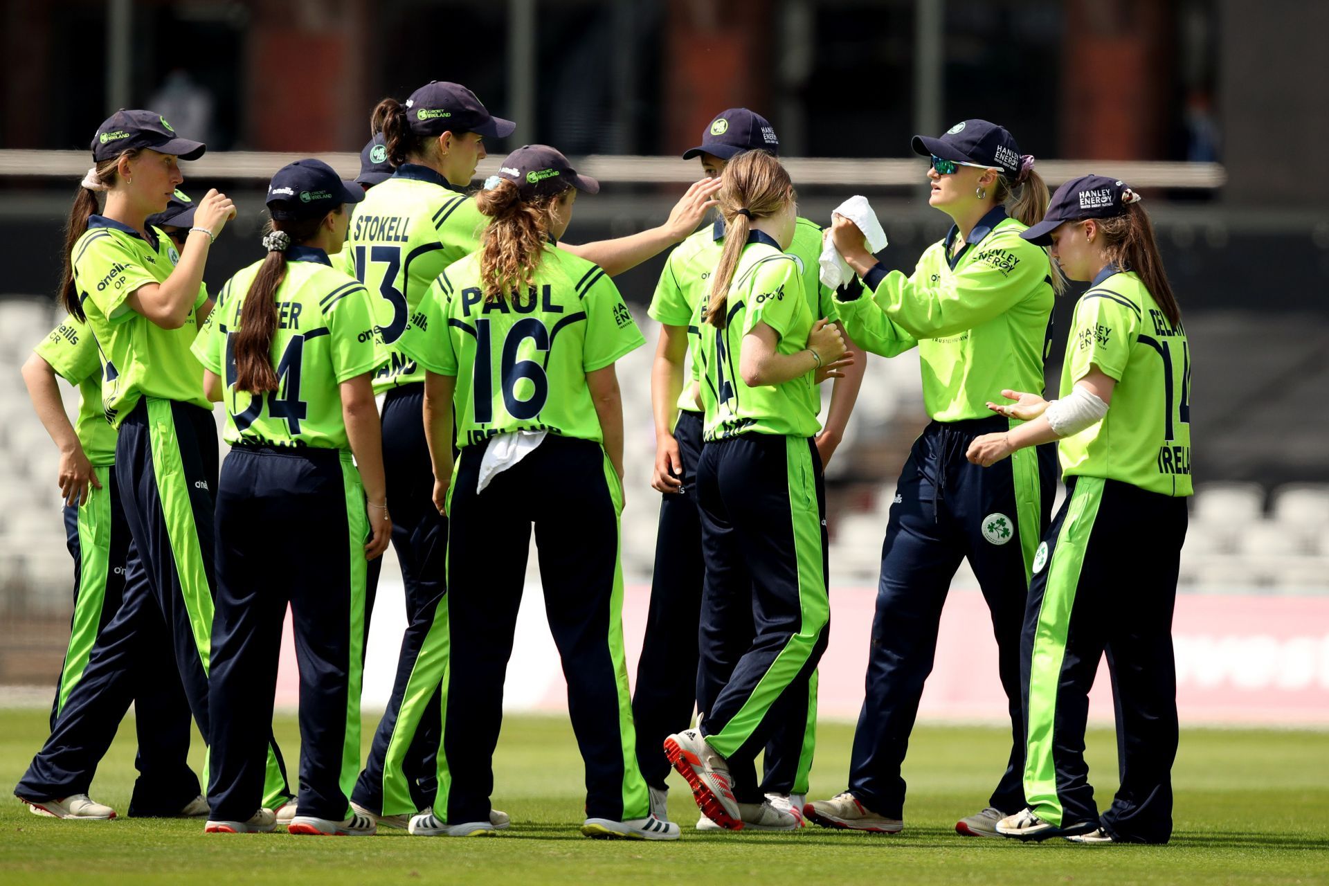Ireland Women&#039;s Cricket Team in action