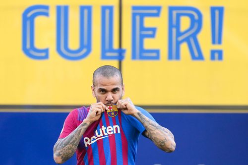 FC Barcelona Unveil New Signing Dani Alves