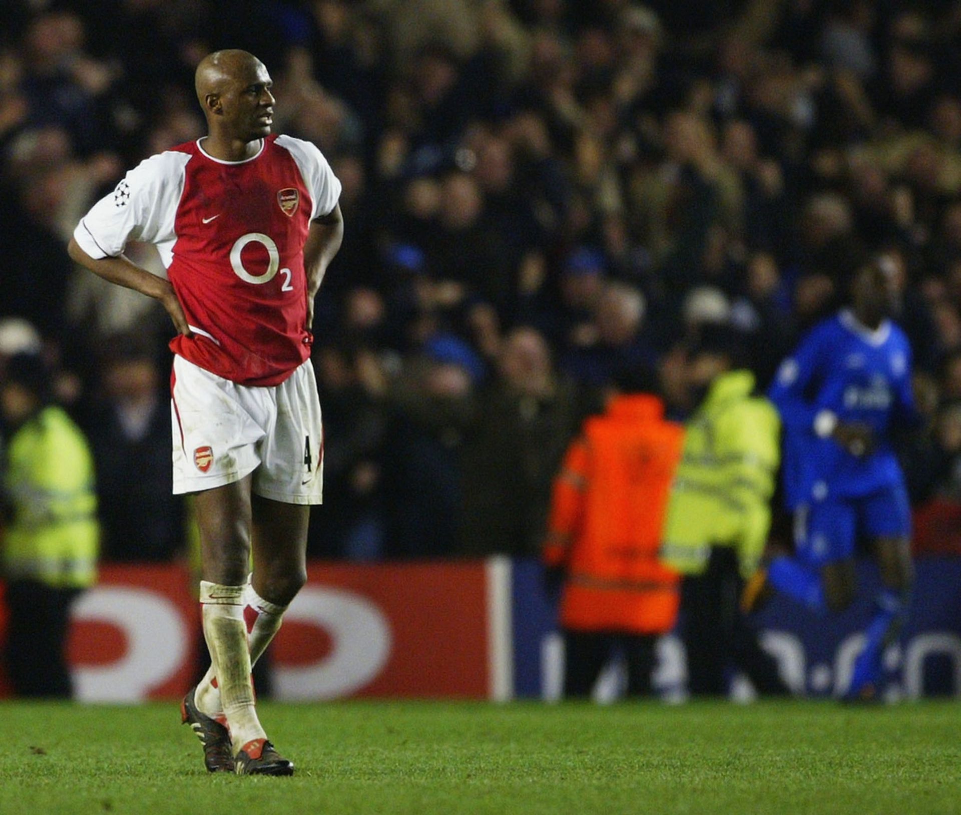 Patrick Vieira in action for Arsenal