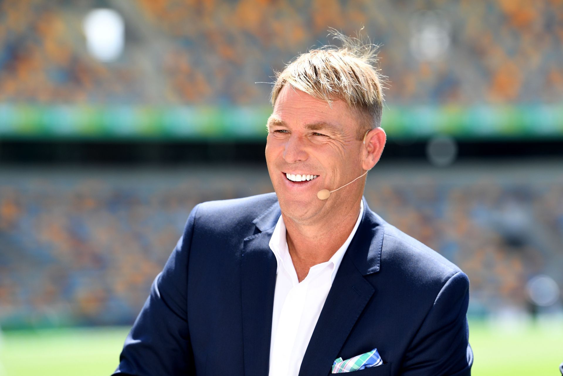 Shane Warne largely escaped unscathed after the motorbike accident