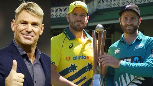 Shane Warne (L) feels Aaron Finch will lift Australia's first T20 World Cup title.