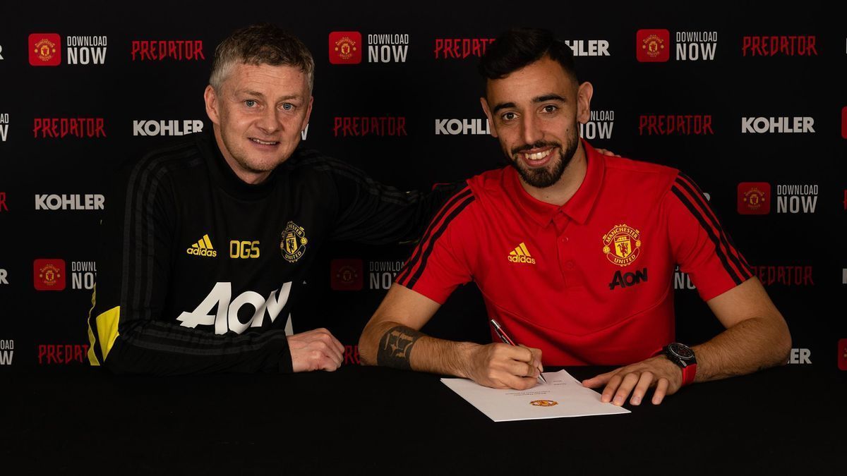 United signed Bruno Fernandes on 29th January, 2020