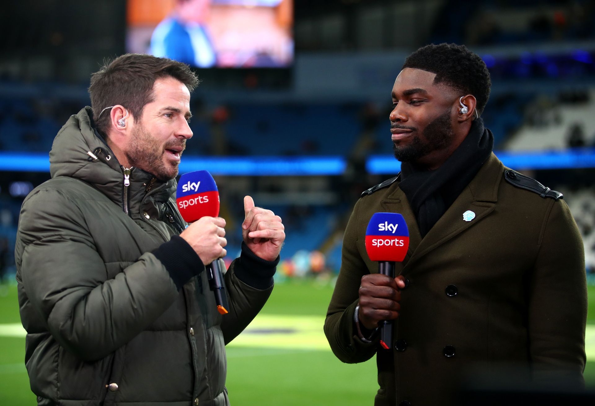 Jamie Redknapp and Micah Richards