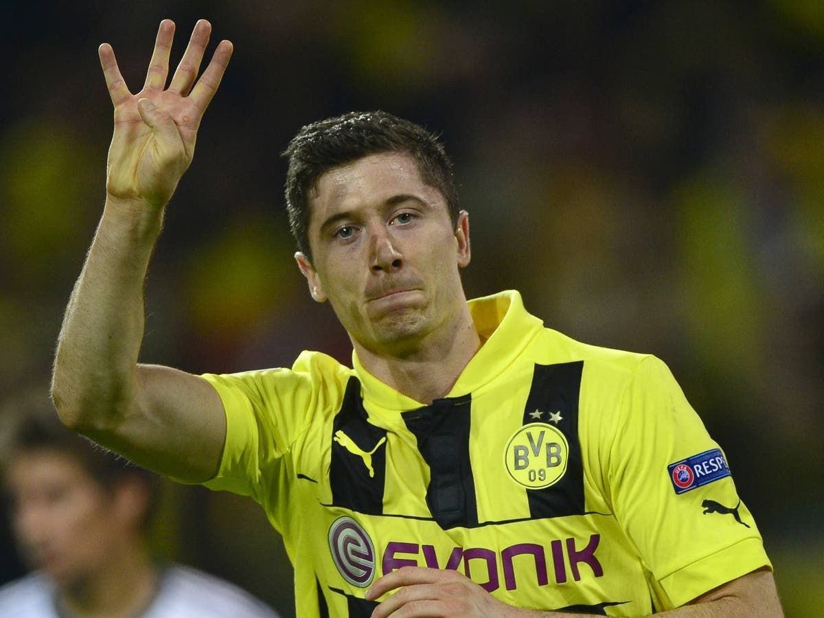 Lewandowski once scored four goals against Real Madrid during Jurgen Klopp&#039;s tenure at Dortmund