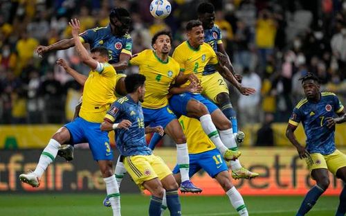 A tense encounter between Brazil and Colombia ended with a Brazil victory.