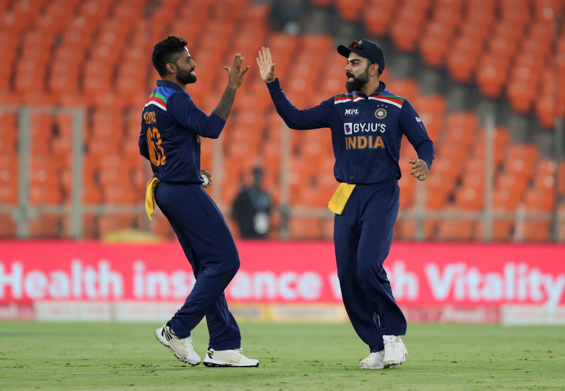 Suryakumar Yadav and Virat Kohli. Pic: Getty Images