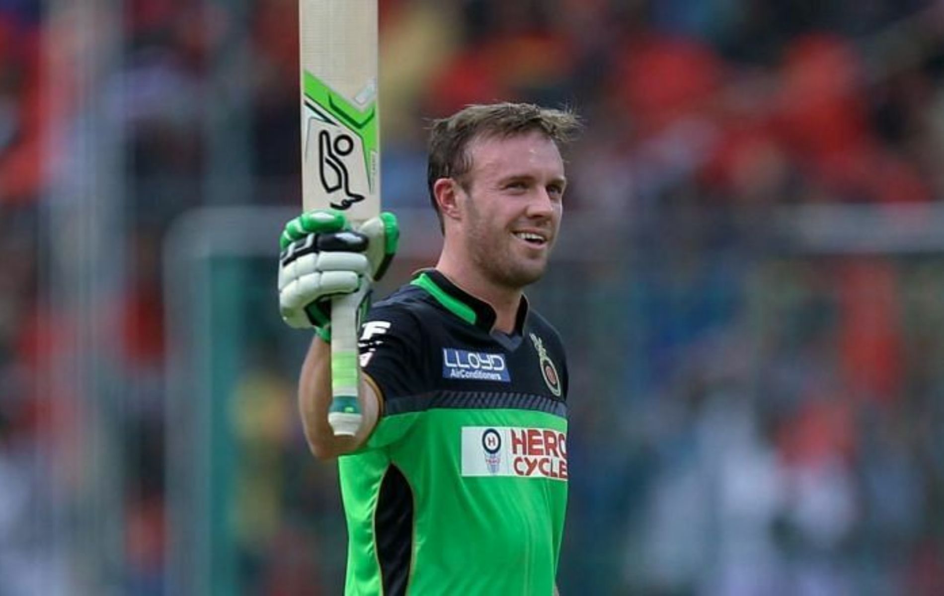 AB de Villiers scored 129* against Gujarat Lions in 2016.